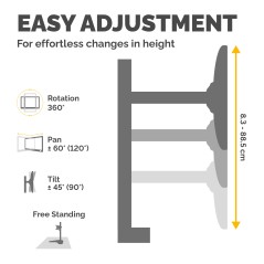 Fellowes Monitor Mount / Stand 81.3 Cm